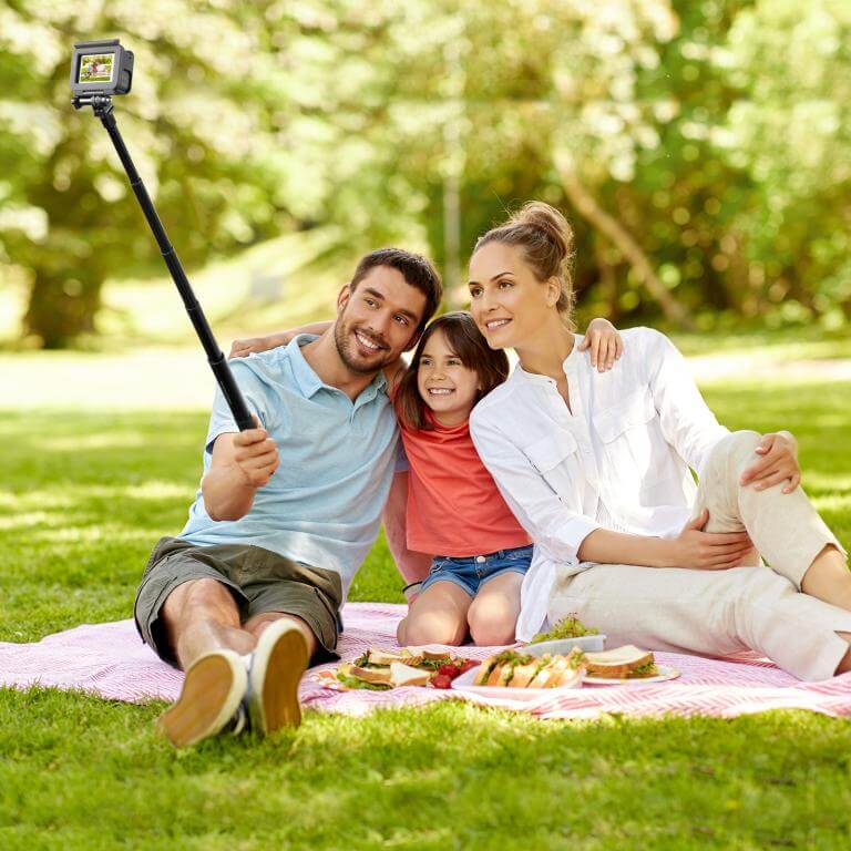Puluz Puluz selfiestang 110cm utdragsbar for kamera/mobil/actionkamera av metall