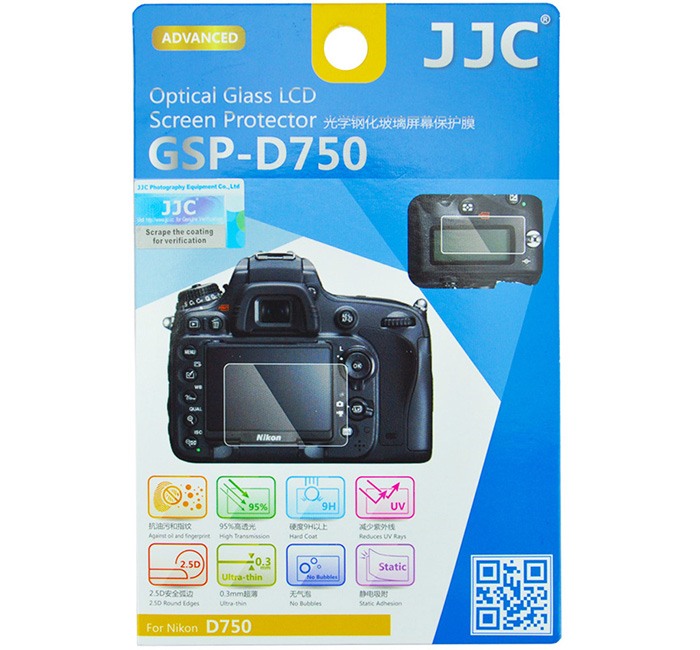 JJC JJC Skjermbeskytter for Nikon D750 optisk glass 9H