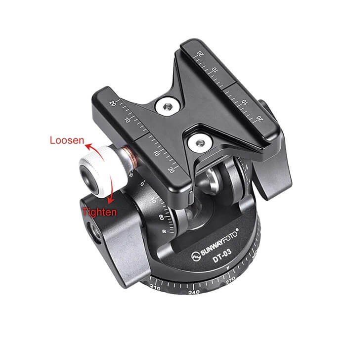 Sunwayfoto Sunwayfoto DT-03S tilthode med panorama 15kg
