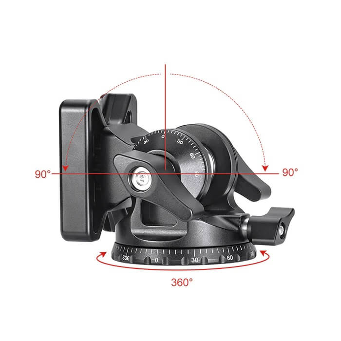 Sunwayfoto Sunwayfoto DT-03S tilthode med panorama 15kg