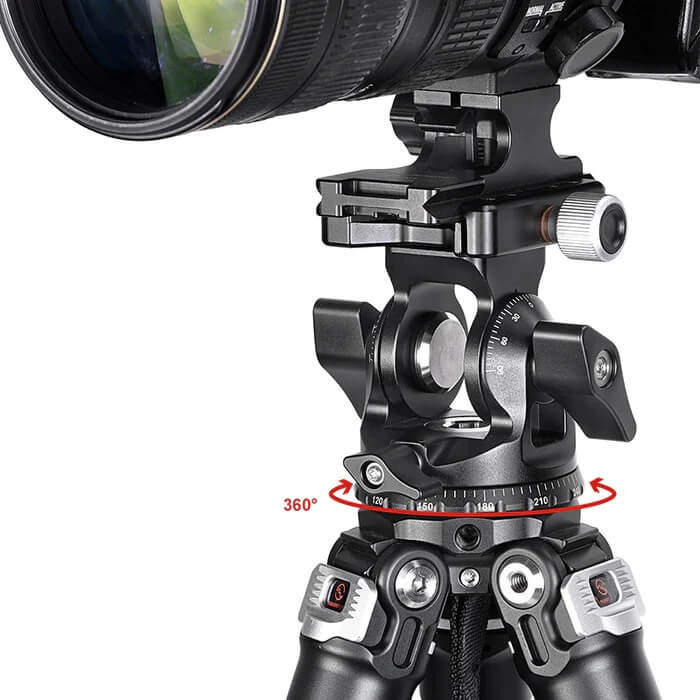 Sunwayfoto Sunwayfoto DT-03S tilthode med panorama 15kg