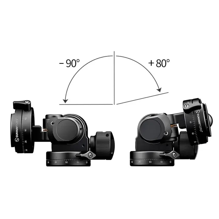 Sunwayfoto Sunwayfoto Geared Head GH-PRO II - giretthode for presis justering