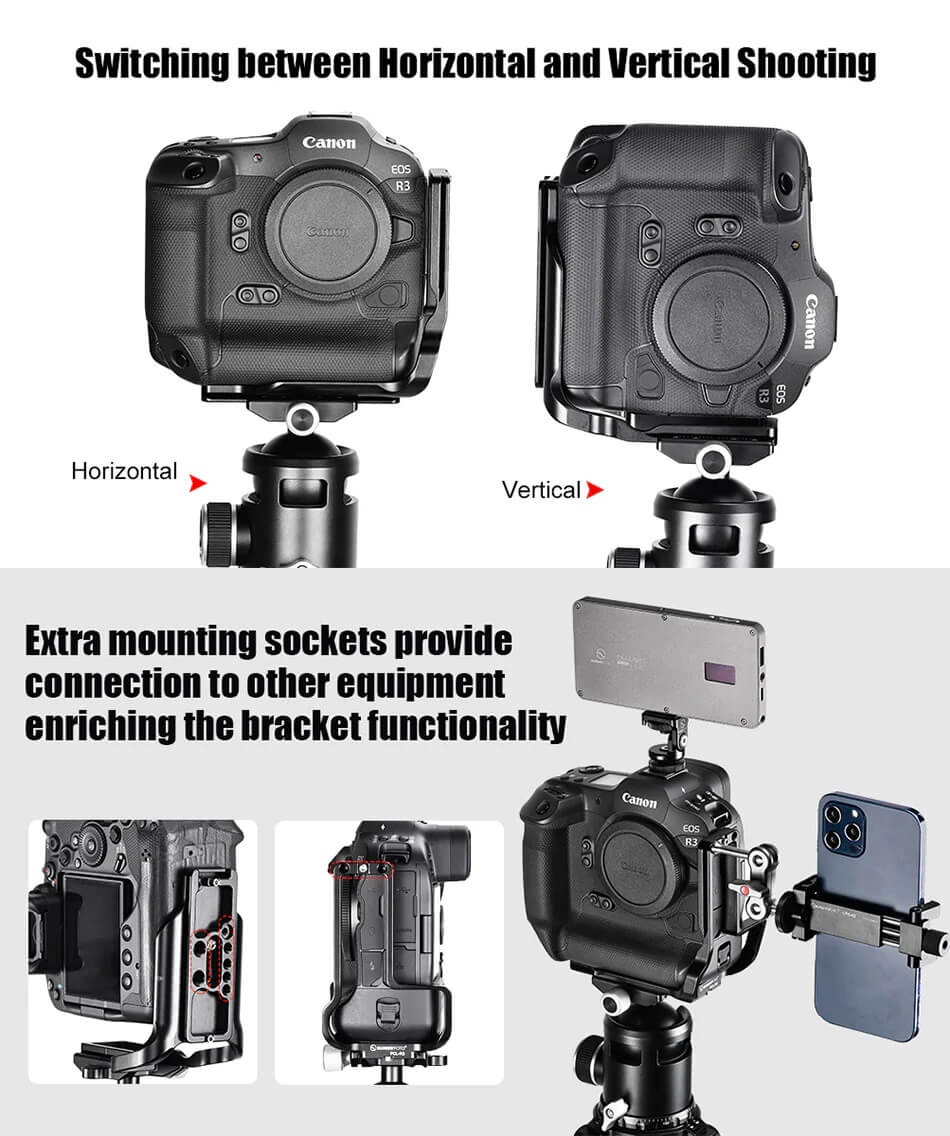 Sunwayfoto Sunwayfoto l-bracket for Canon EOS R3
