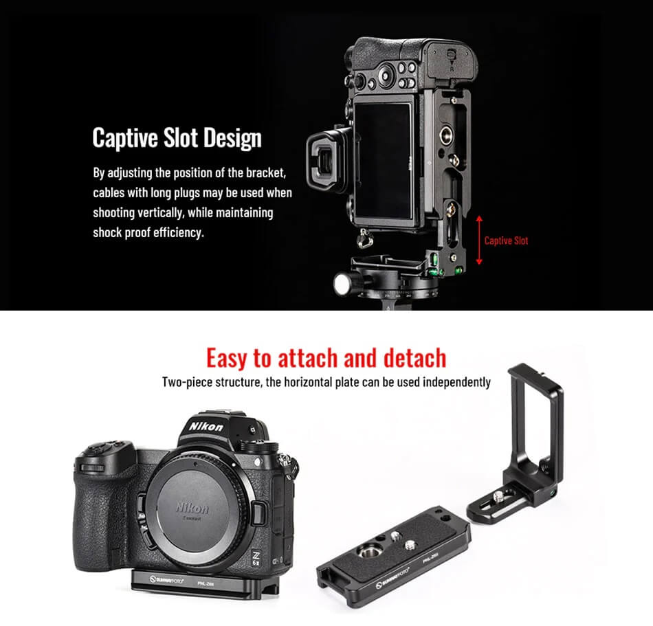 Sunwayfoto Sunwayfoto l-bracket for Nikon Z6/Z7/Z6 II/Z7 II