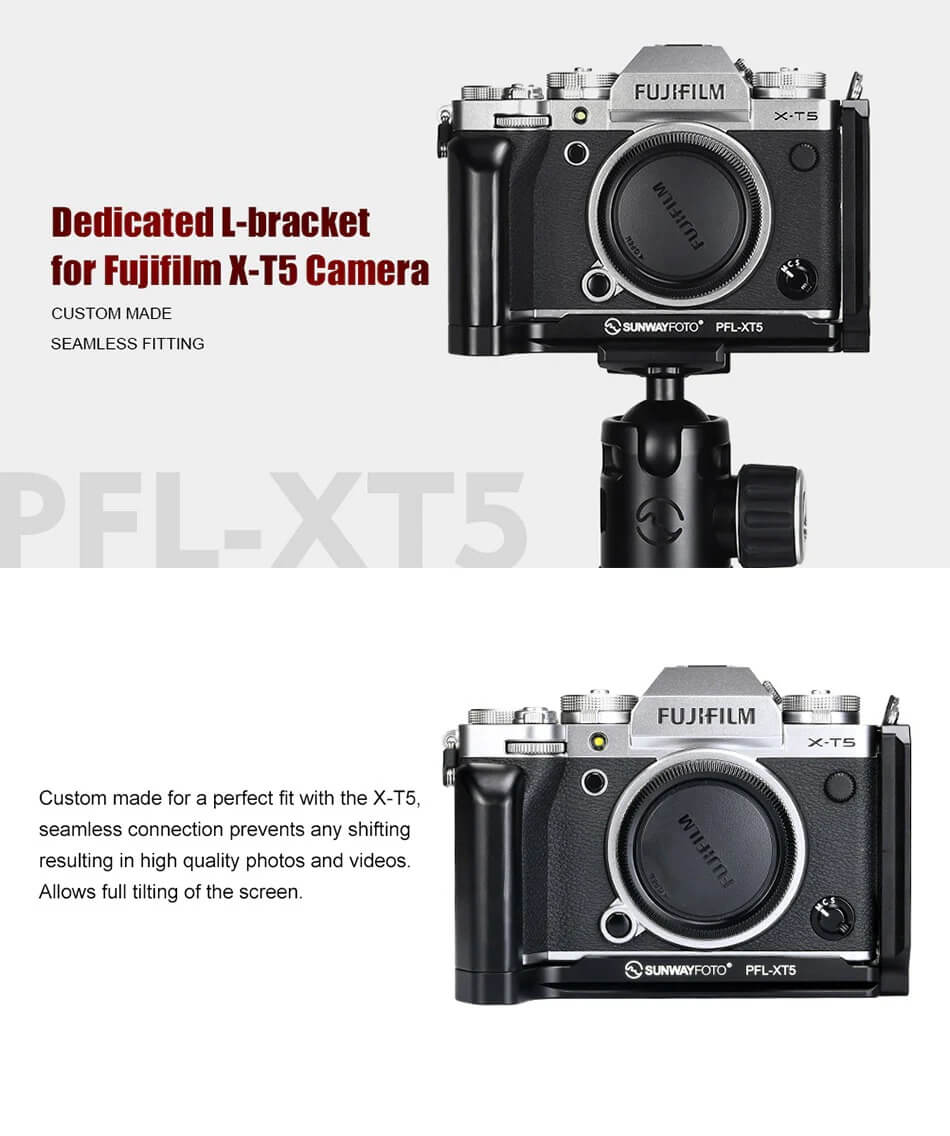 Sunwayfoto Sunwayfoto l-bracket med håndgrep for Fujifilm X-T5
