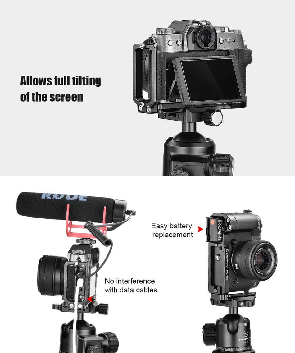 Sunwayfoto Sunwayfoto l-bracket med håndgrep for Fujifilm X-T50