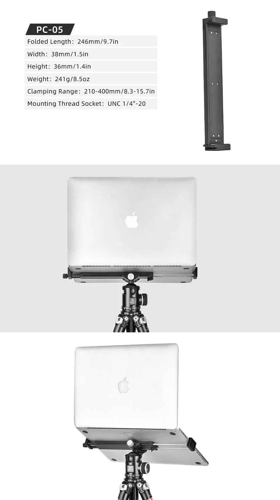 Sunwayfoto Sunwayfoto pc-05 hållare for surfplatta och laptop