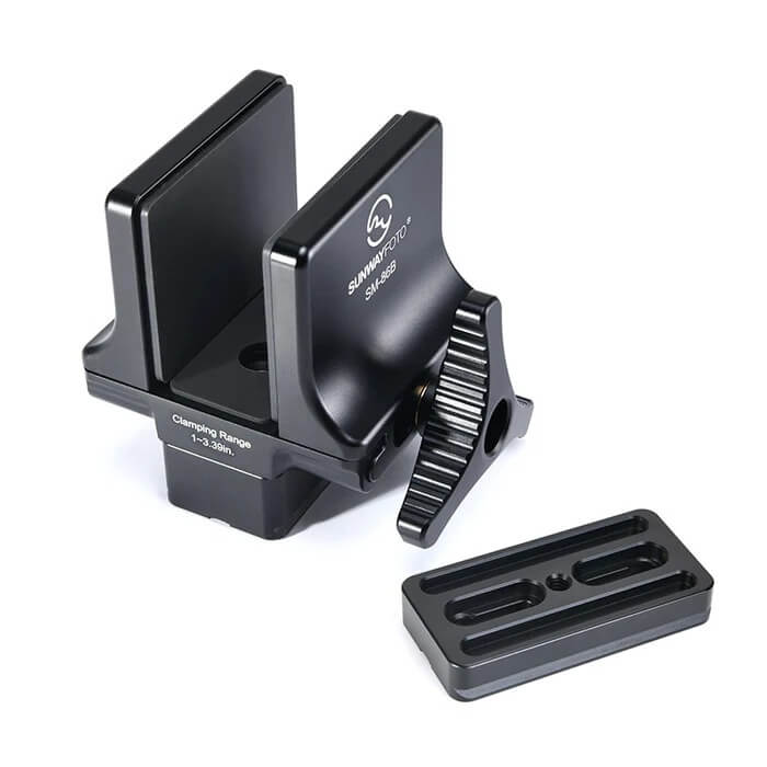 Sunwayfoto Sunwayfoto sm-86b – robust sadelfäste for jakt och Arca Swiss stativ