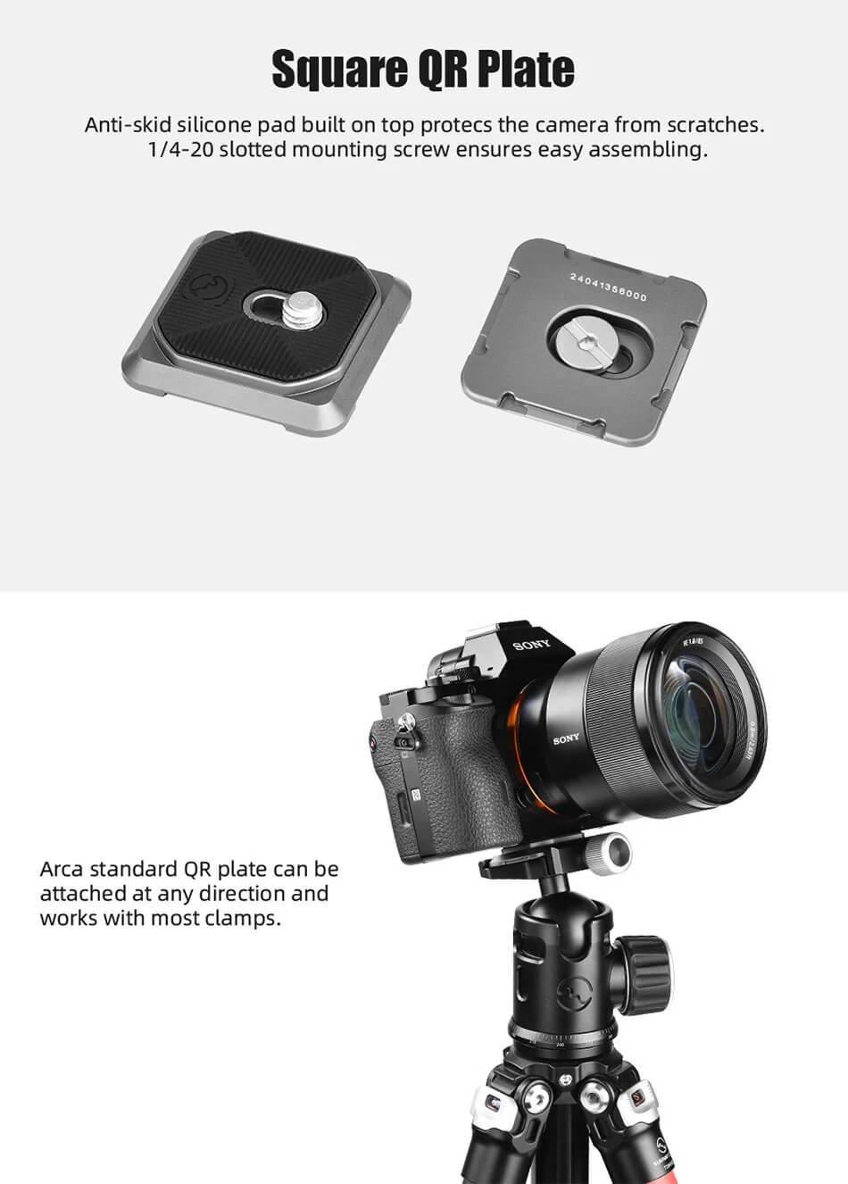 Sunwayfoto Sunwayfoto sqc-38 raskkoblingsfeste 38mm och qr-platta