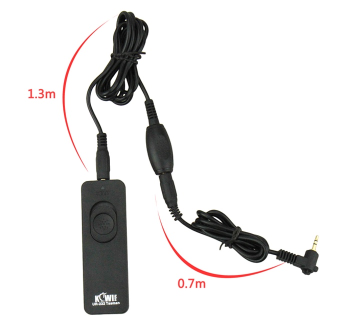 Kiwifotos Kiwifotos trådutløser 70cm slutarkabel + 130cm kabel