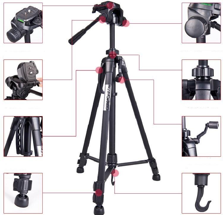 Weifeng Weifeng kamerastativ 157cm med videohode 3kg