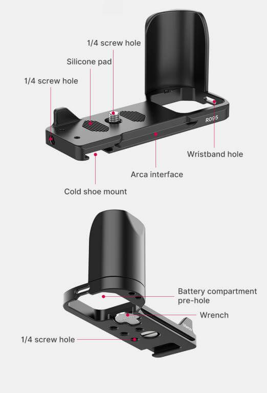 Ulanzi Ulanzi r095 l-bracket med handtag for Sonyy zv-e10