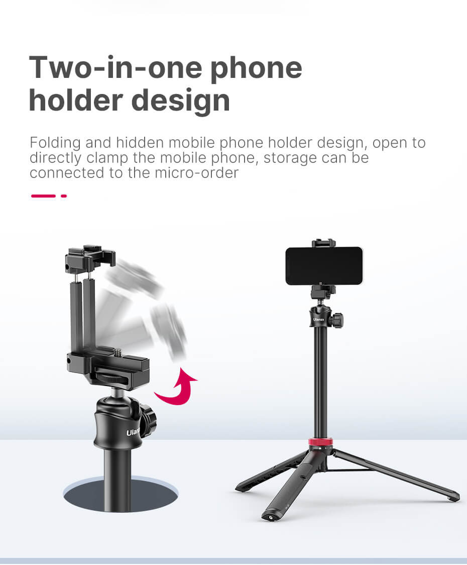 Ulanzi Ulanzi Stativ & selfiestang 109cm 2-i-1-paket for kamera och mobil